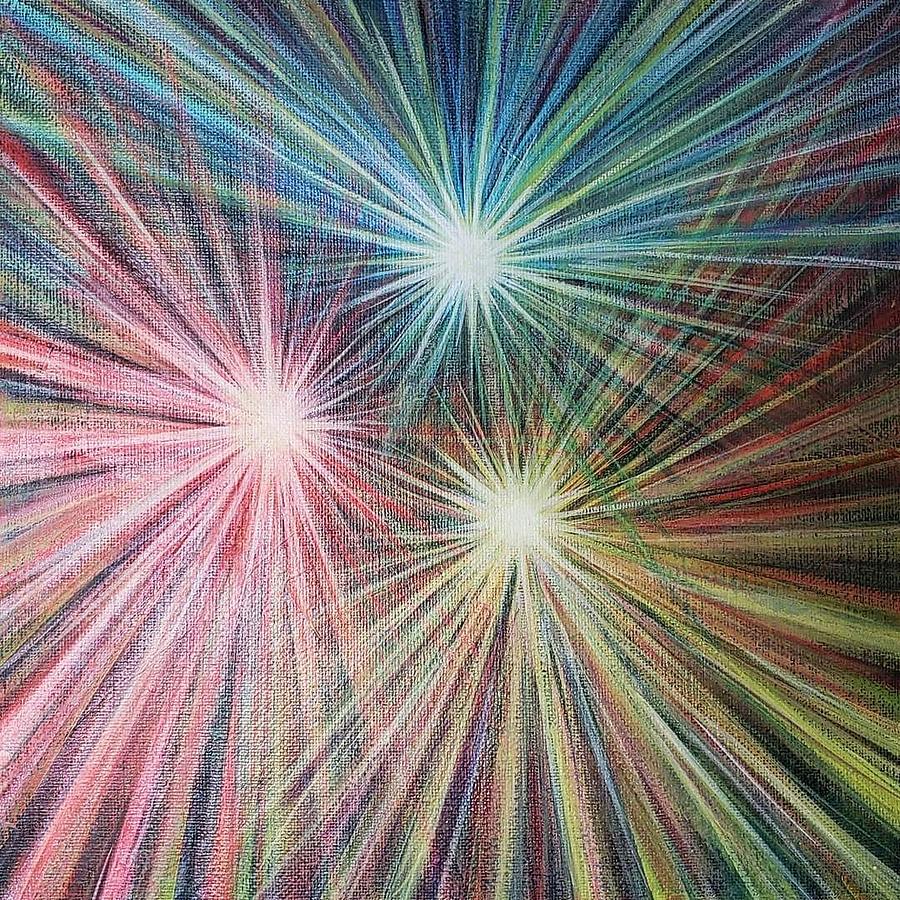 Starburst Painting - The Light Within by Jackie Ryan