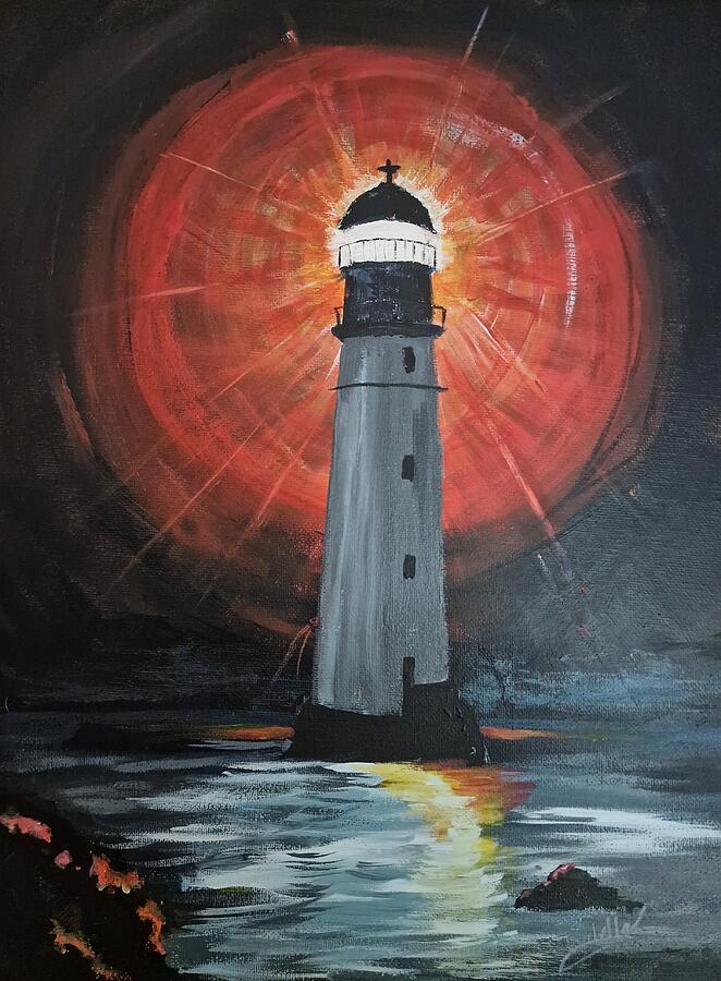 Architecture Painting - The Lighthouse by Abbie Shores
