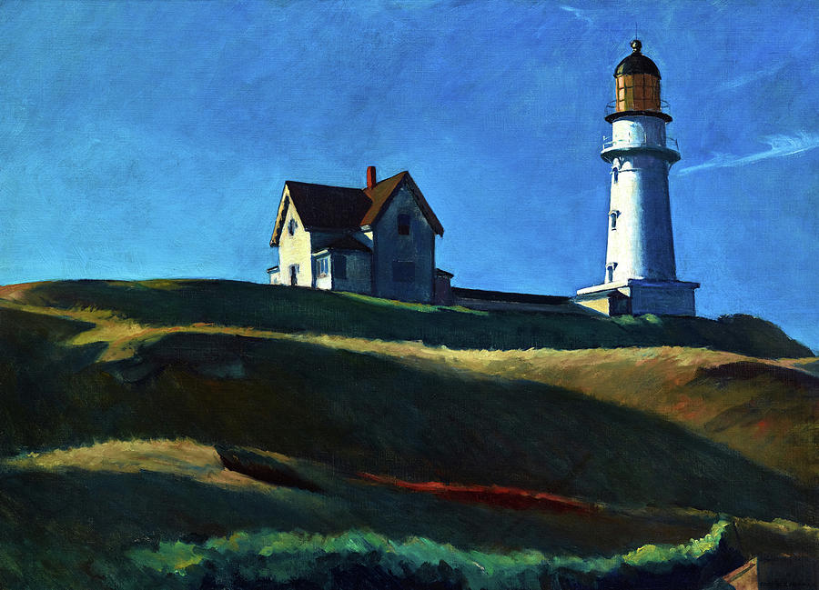 Edward Hopper Painting - The Lighthouse Hill by Edward Hopper by Edward Hopper