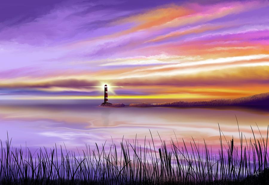 The Lighthouse Painting by Mark Taylor