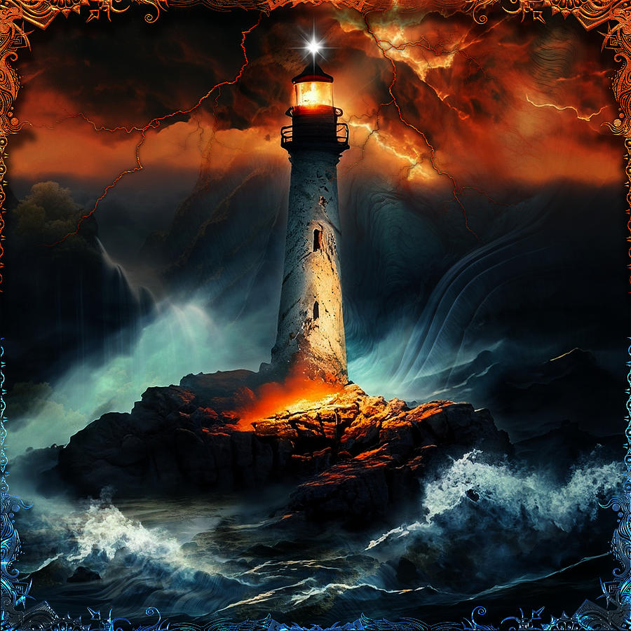 The Lighthouse Digital Art by Michael Damiani