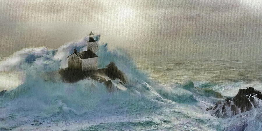 The Lighthouse Of Tevennec Digital Art