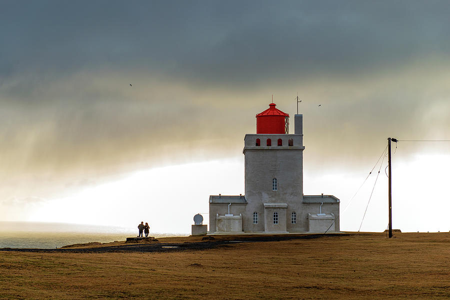 The Lighthouse on the south coast of Iceland Photograph by Dubi Roman