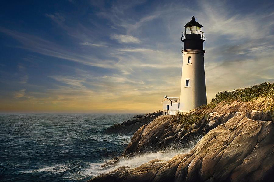 The Lighthouse Photograph by Robert Knight