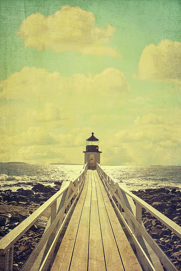 The Lighthouse Texture Version Photograph by Carrie Ann Grippo-Pike