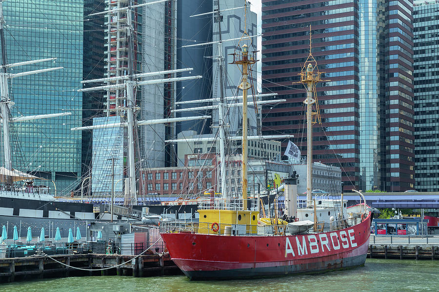 The Lightship Ambrose Photograph by Cate Franklyn