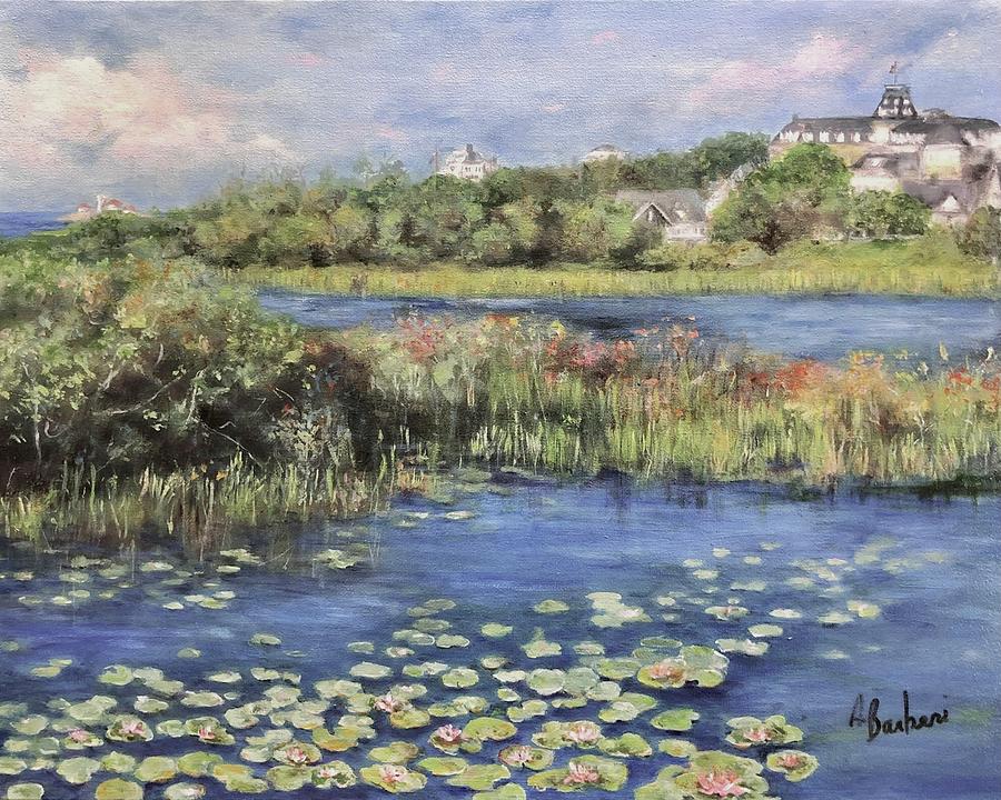 The Lily Pond Painting by Anne Barberi
