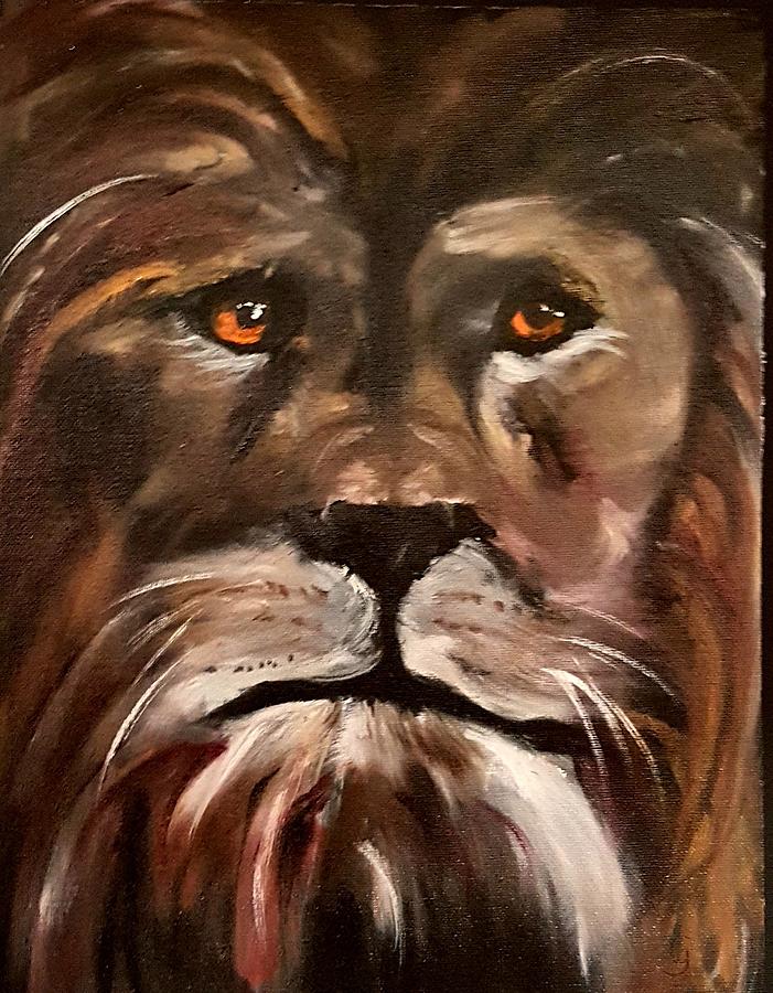 The Lion   Painting by Cheryl Nancy Ann Gordon