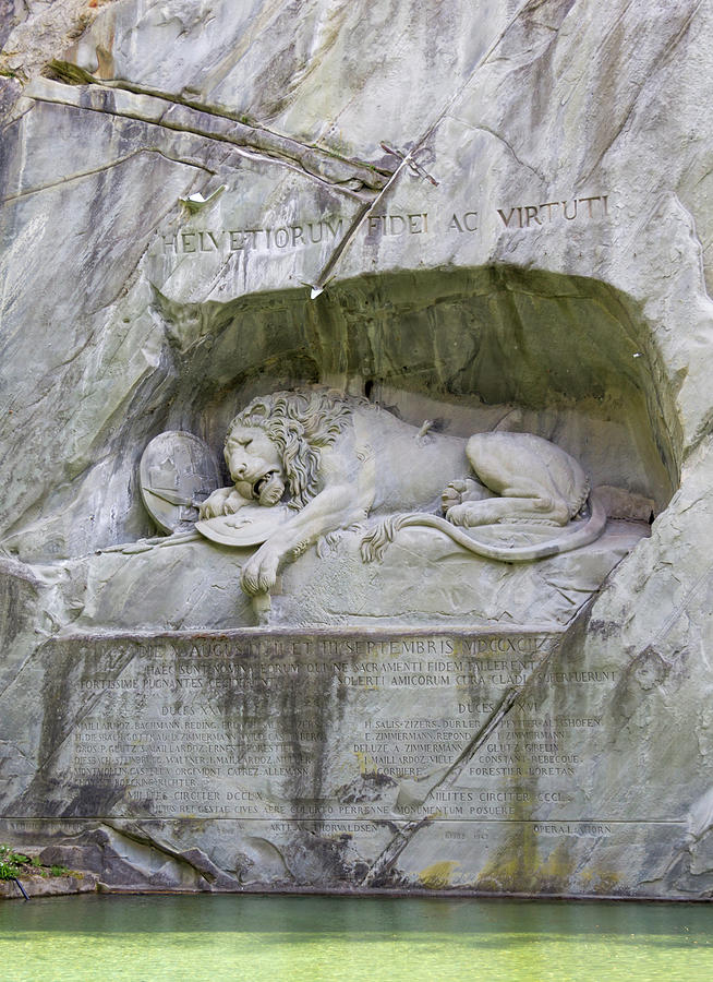 The Lion Monument Lucerne Photograph by Teresa Mucha