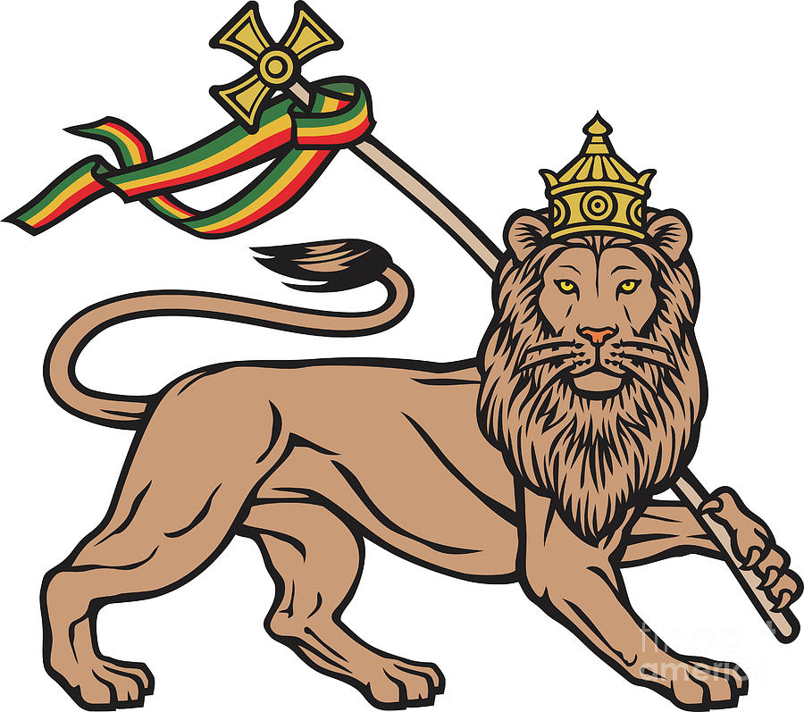 The Lion of Judah - Rastafarian Reggae Symbol. Digital Art by Ivanka ...