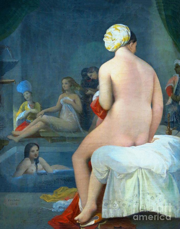 The Little Bather or Harem interior Painting by Jean-Auguste-Dominique Ingres