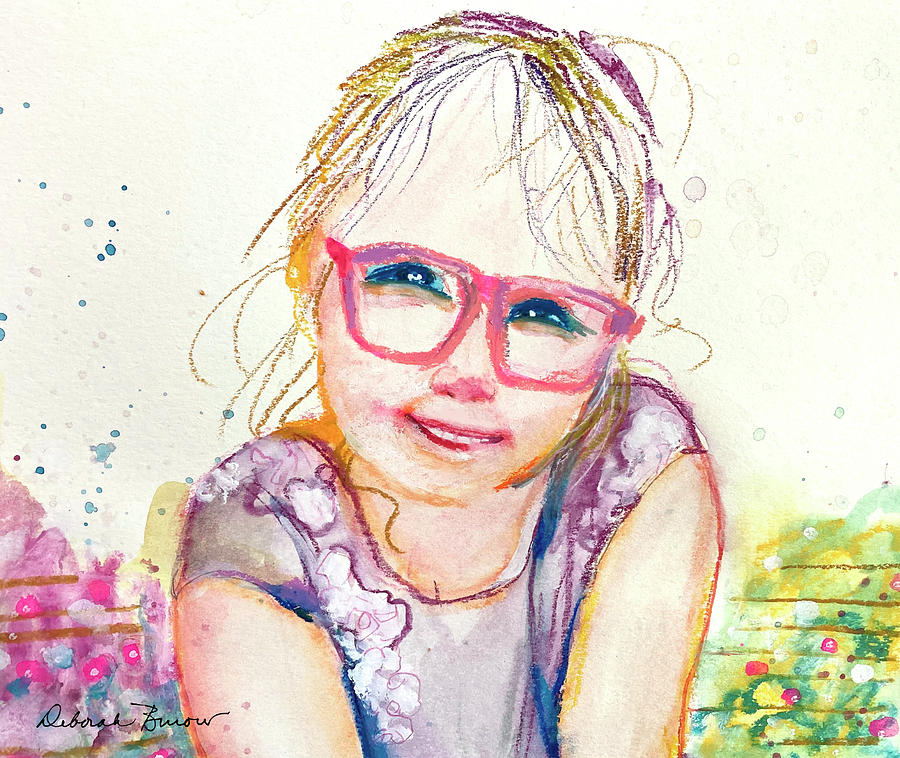 Toddler Painting - The Little Dancer by Deborah Burow