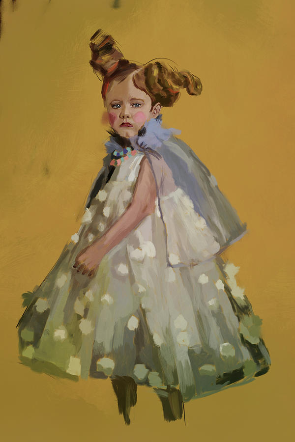Illustration Digital Art - The Little Girl by Roberta Murray