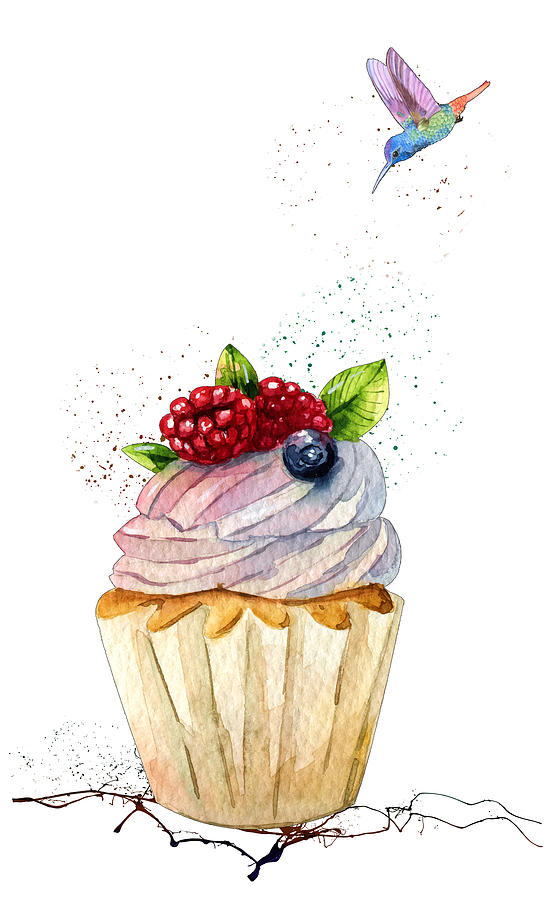 The Little Gourmand 01 Painting by Miki De Goodaboom
