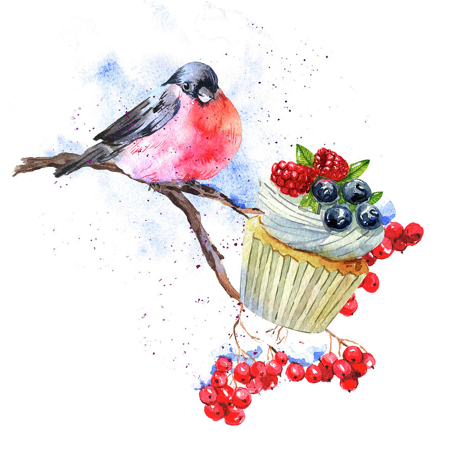 The Little Gourmand 03 Painting by Miki De Goodaboom