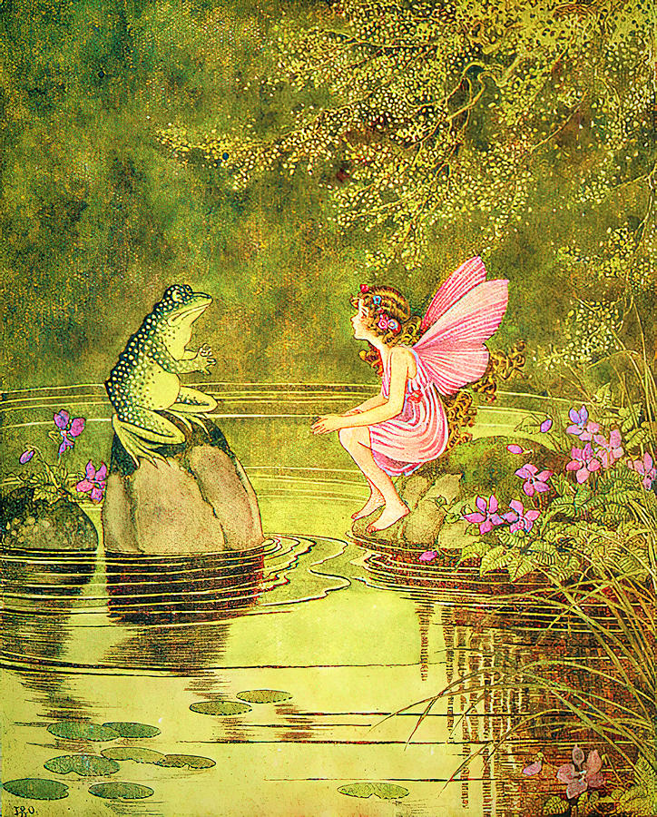 The Little Green Road to Fairyland  Digital Art by Ida Rentoul Outhwaite