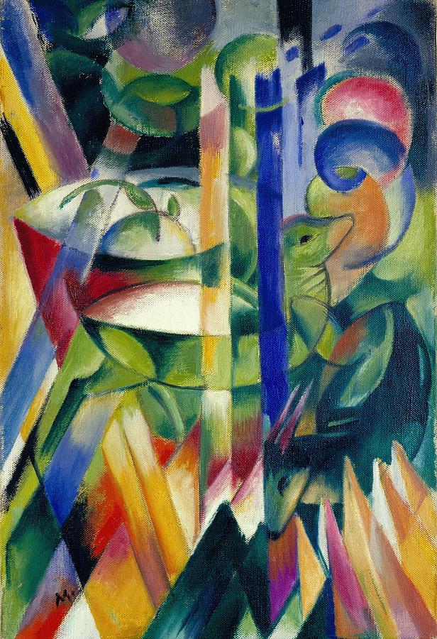 The Little Mountain Goats Painting by Franz Marc - Fine Art America