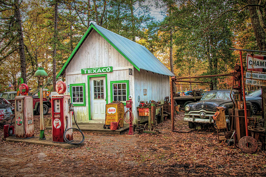 The Little Old Texaco Station II Photograph by Kristia Adams