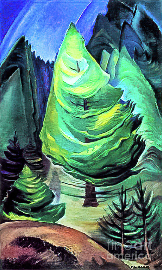 The Little Pine by Emily Carr 1945 Painting by Emily Carr