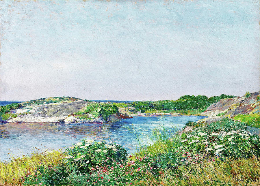 Appledore Painting - The Little Pond, Appledore - Digital Remastered Edition by Frederick Childe Hassam Appledore Painting - The Little Pond, Appledore - Digital Remastered Edition by Frederick Childe Hassam