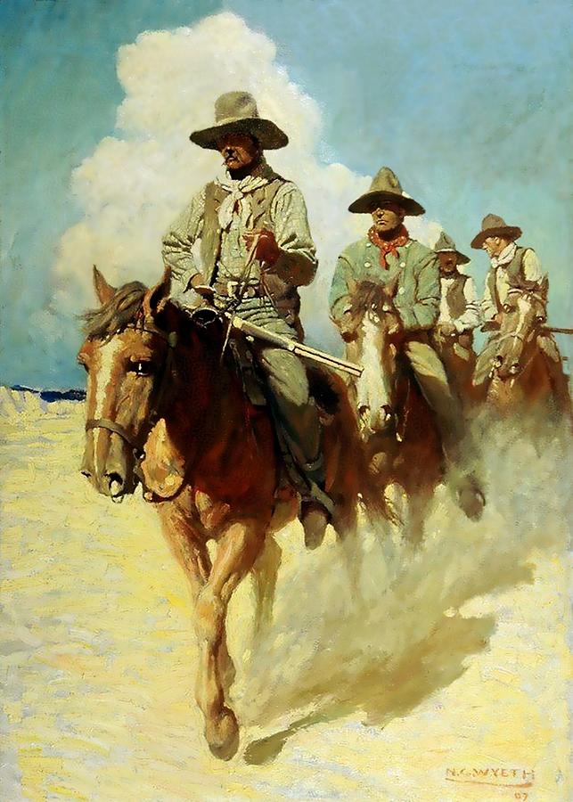 The Little Posse Western Art Digital Art by Patricia Keith - Fine Art ...