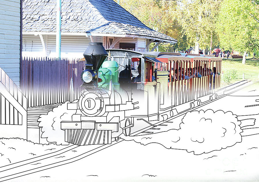 The Little Prince Steam Engine - Sample From Book 1 Photograph by Vivian Martin