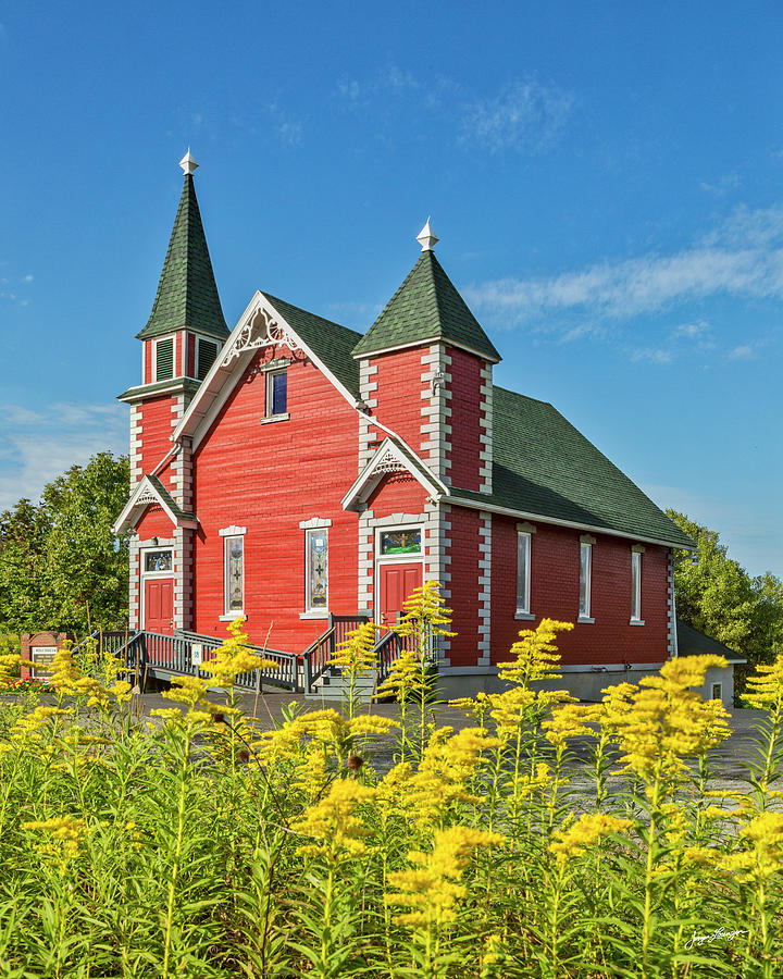 The Little Red Church Photograph by Jurgen Lorenzen