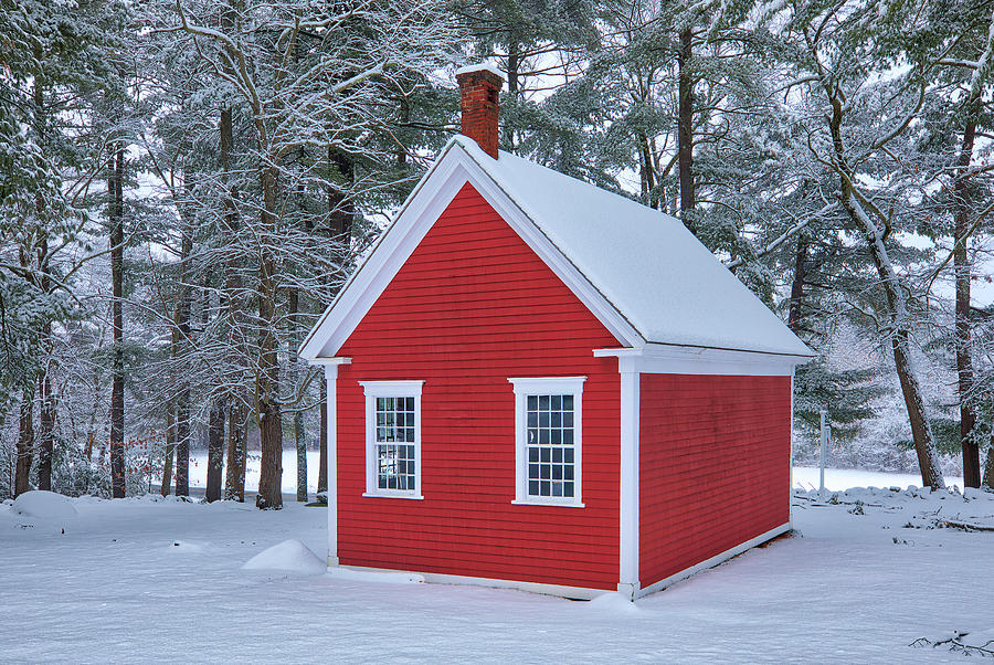 The Little Red Schoolhouse Photograph by Juergen Roth