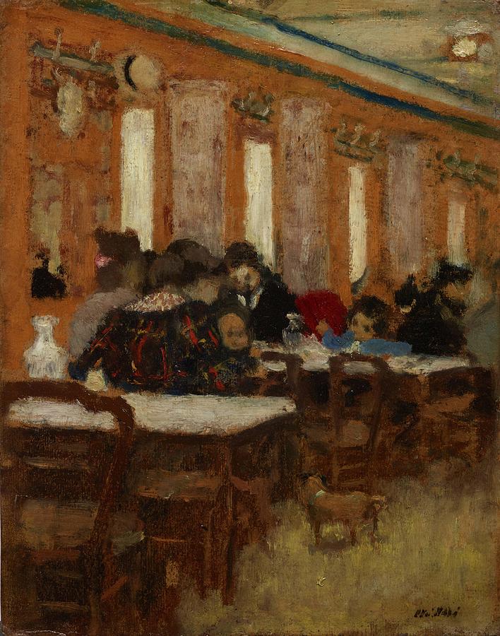 Edouard Vuillard Painting - The Little Restaurant  Le petit restaurant   by Edouard Vuillard