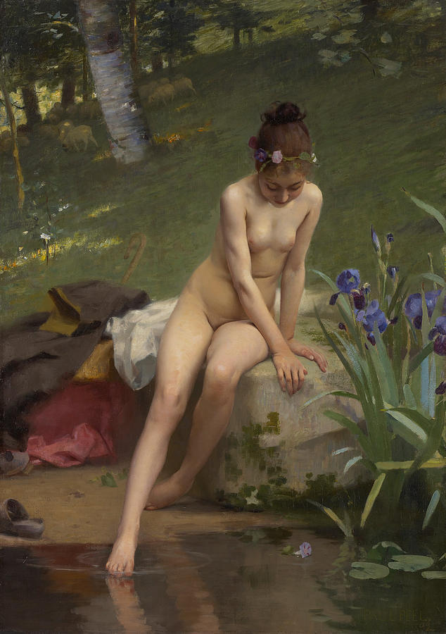 The Little Shepherdess, 1892  Painting by Paul Peel