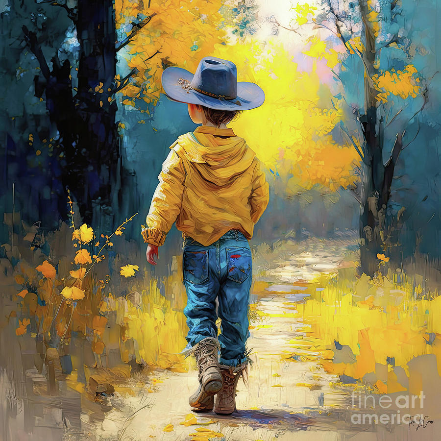 The Little Wanderer Painting by Tina LeCour