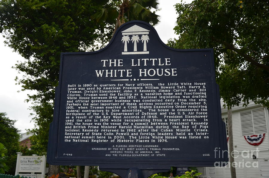 The Little White House In Key West Photograph