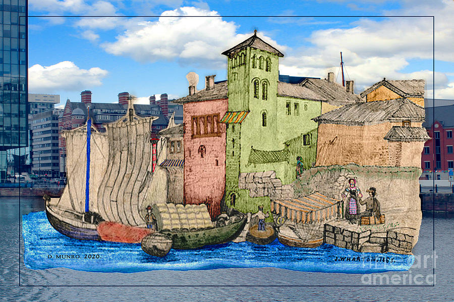 The Liverpool Dock V3 Painting by Donna L Munro