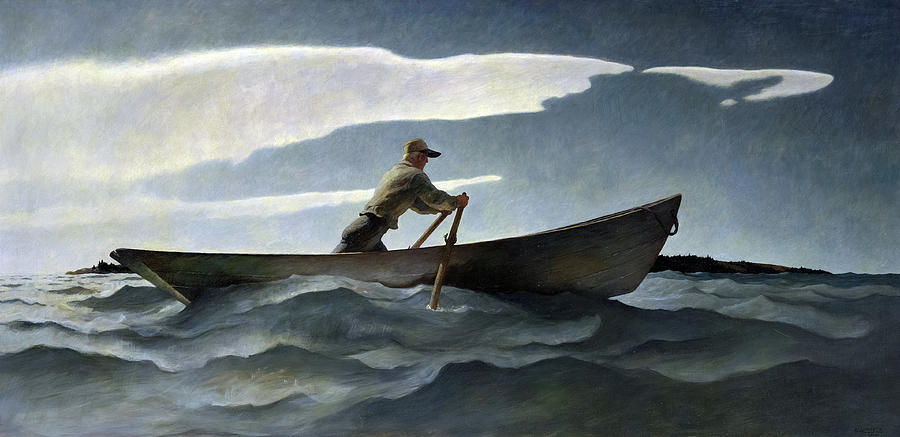 Fish Painting - The Lobsterman by Newell Convers Wyeth