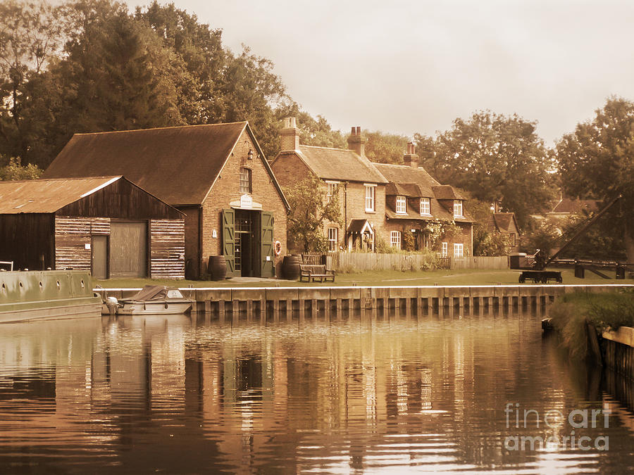Architecture Photograph - The Lock Keepers Cottage by Terri Waters