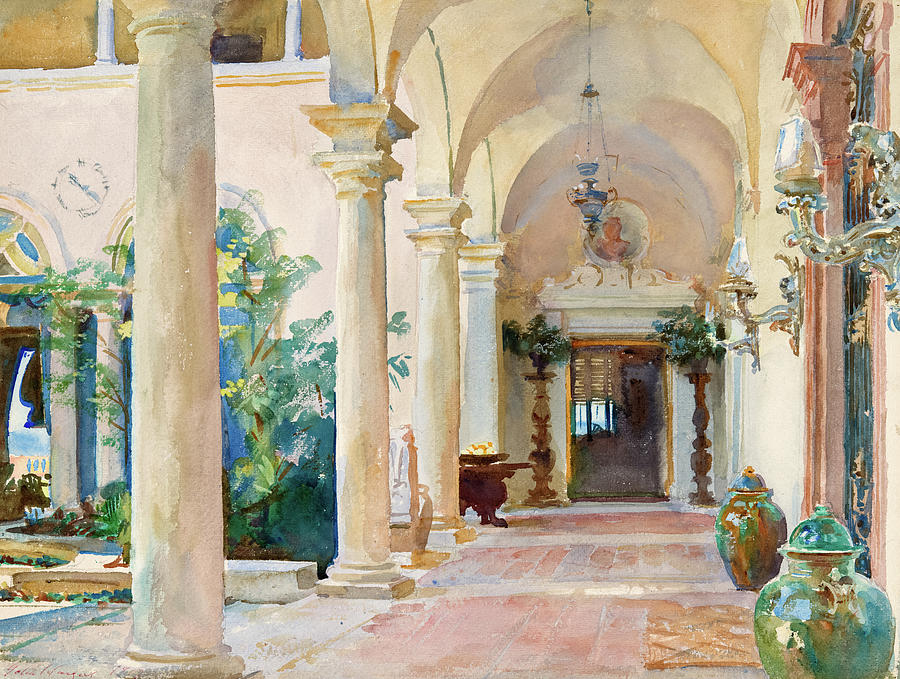 The Loggia Vizcaya Painting By John Singer Sargent