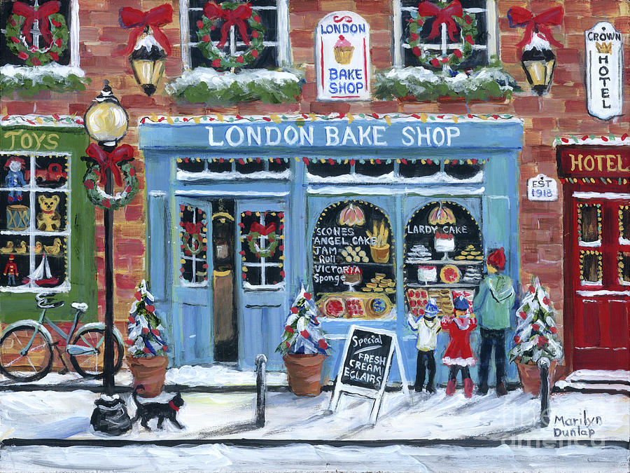 The London Bake Shop Painting by Marilyn Dunlap