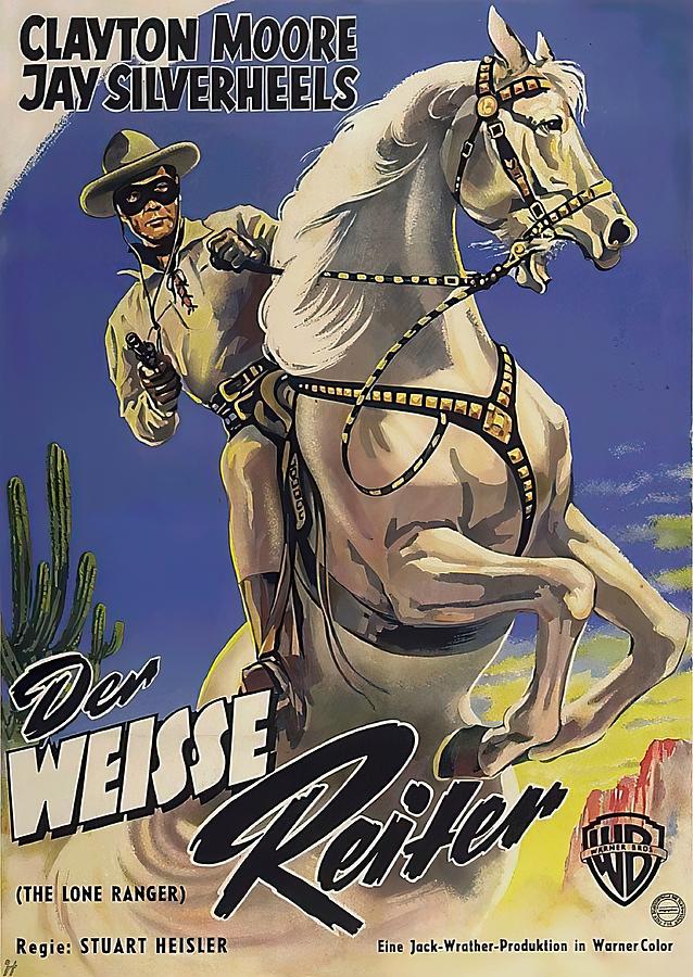 The Lone Ranger, 1956 Mixed Media by Movie World Posters