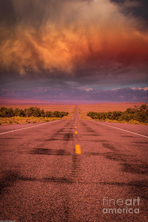 The Loneliest Highway In America Photograph