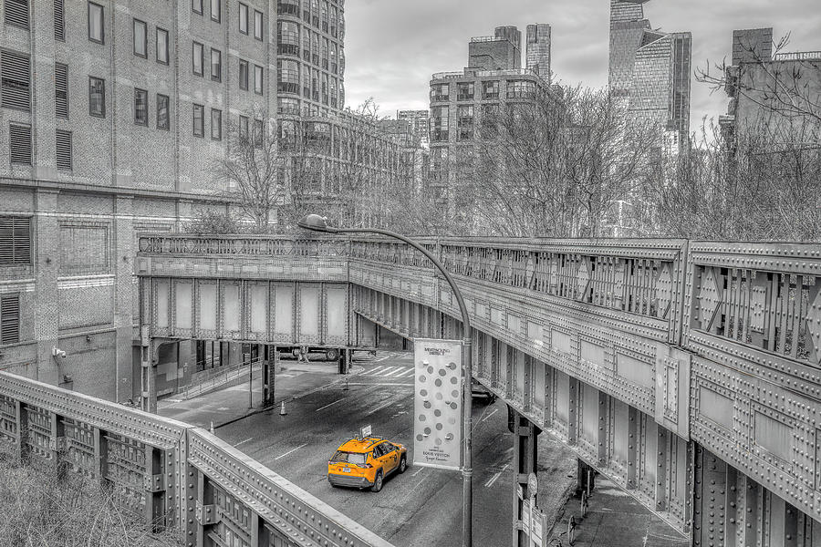 The Lonely Taxi Photograph by Penny Polakoff