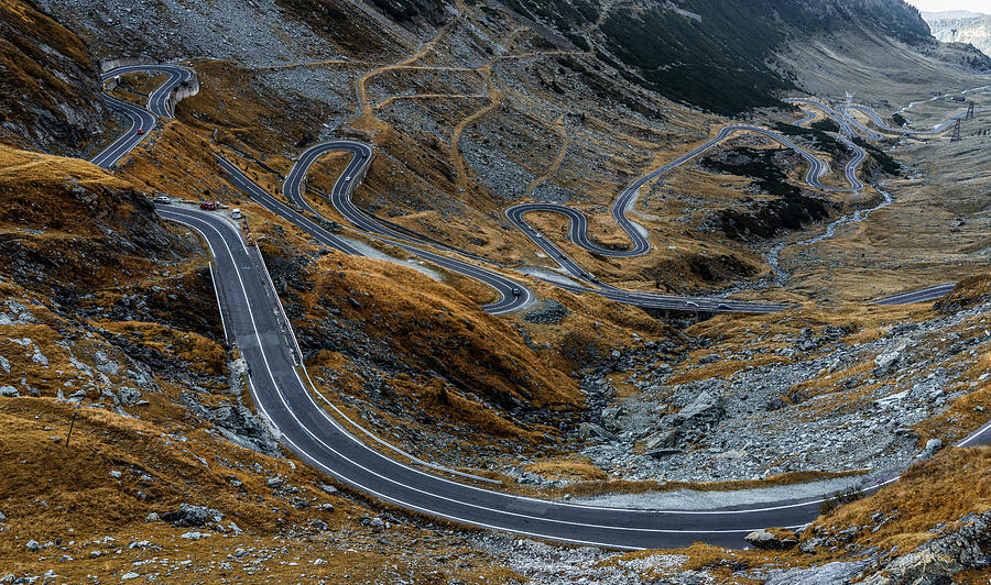 The long and curvy road Photograph by Jaroslaw Blaminsky