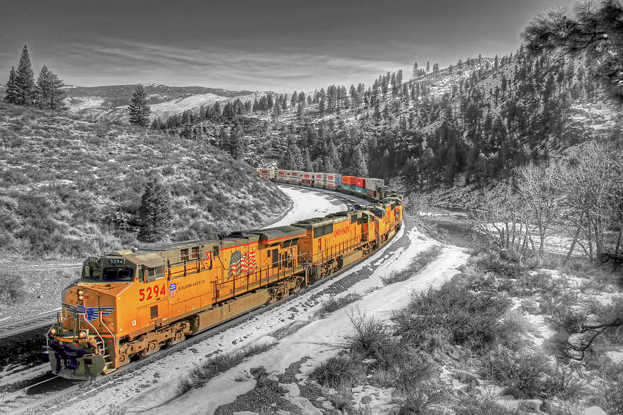Train Photograph - The Long and Winding Load by Donna Kennedy