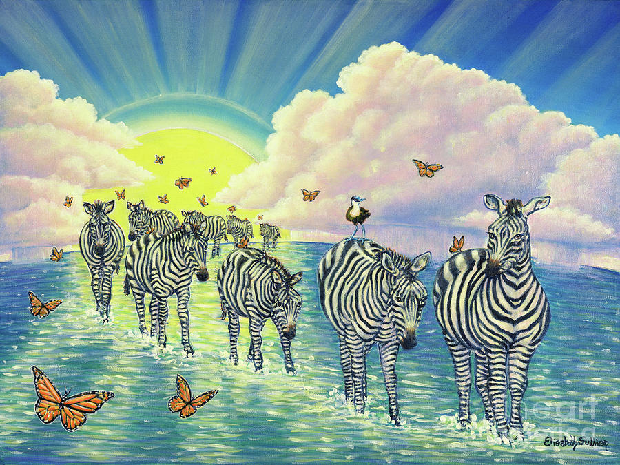 The Long Migration Painting by Elisabeth Sullivan