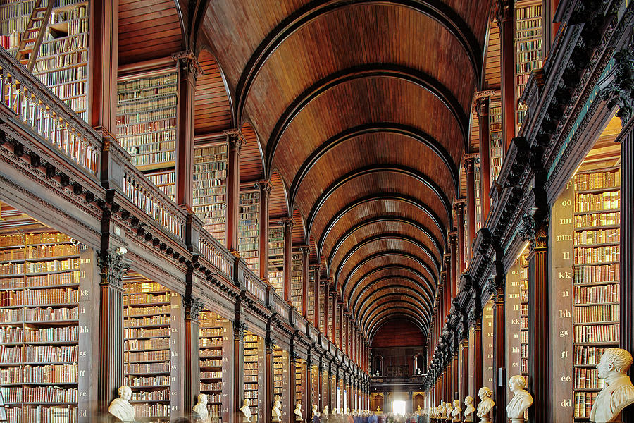 The Long Room in the library of Trinity College Photograph by Nigel ...