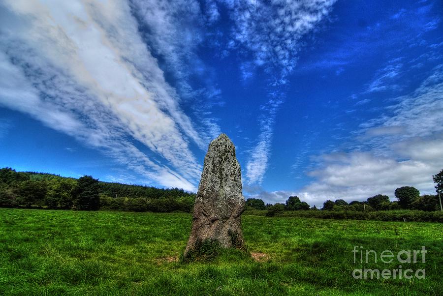 The Long stone - Cloch Fada Photograph by Joe Cashin