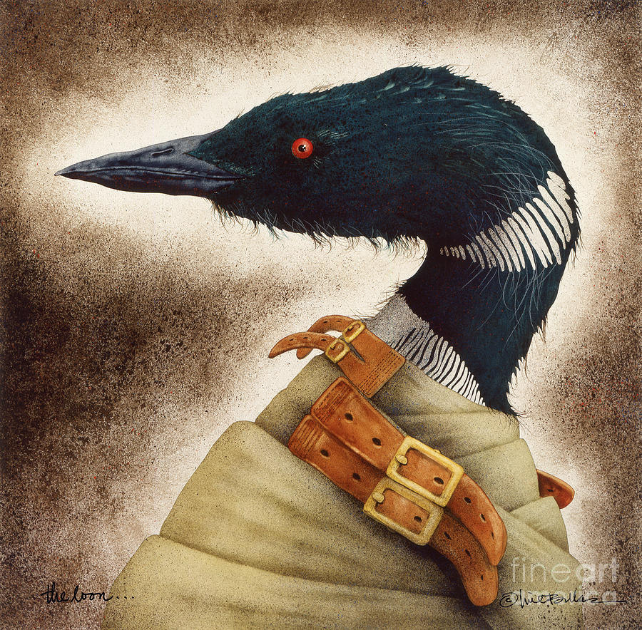 Animal Painting - The Loon... by Will Bullas