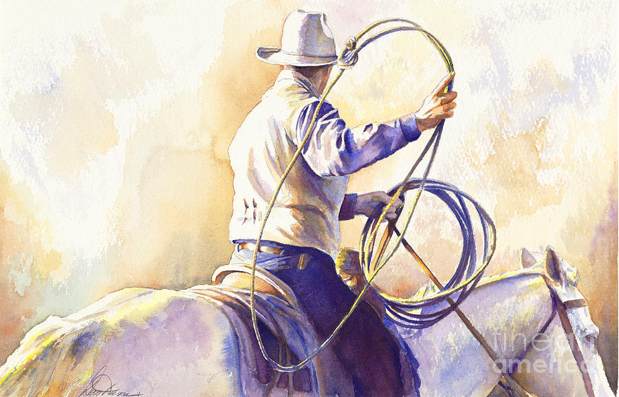 Horse Painting - The Loop by Don Dane