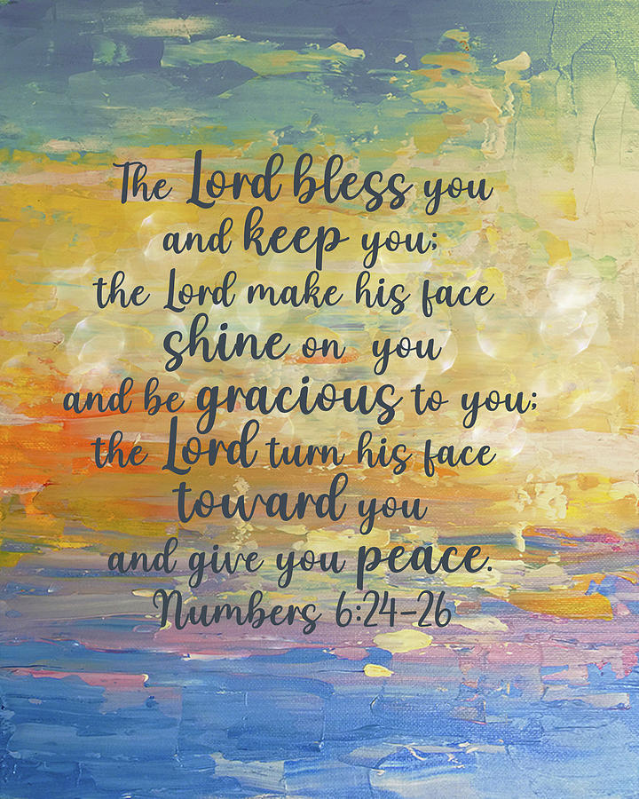 The Lord Bless You and Keep You Digital Art by Linda Bailey