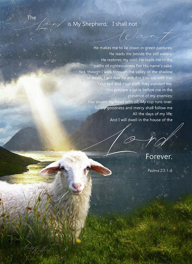 The Lord is my Shepherd Digital Art by Anita Hubbard - Fine Art America