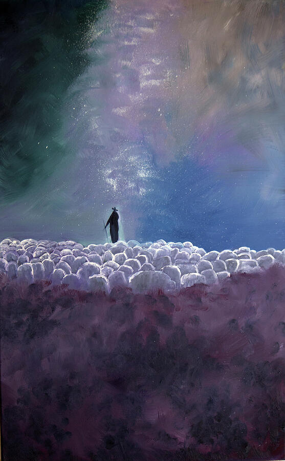 The Lord Is My Shepherd Painting by Evelyn Snyder